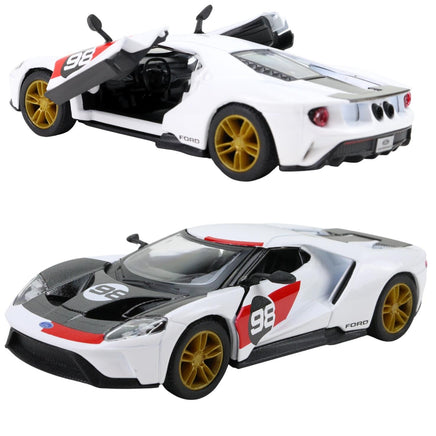 Modellauto Ford GT Heritage Edition in weiß