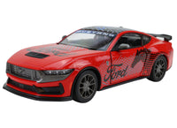 Modellauto Ford Mustang Dark Horse Livery Edition in rot