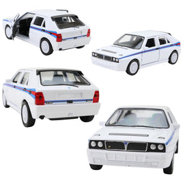 Modellauto Lancia Delta HF in verschiedenen Perspektiven