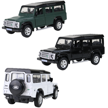 Modellauto Land Rover Defender in 3 Farben