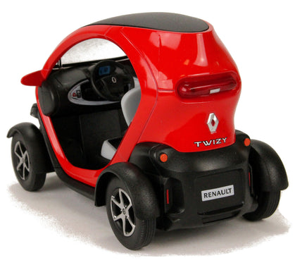 Modellauto Renault Twizy ZE  E-Auto 12cm Rückansicht mit Renault Logo und Modellschriftzug