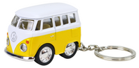Modellauto VW Bulli Bus als Schlüsselanhänger in gelb