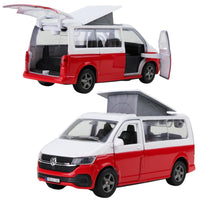 Modellauto VW T6 California Camper mit Aufstelldach und öffnenden Türen