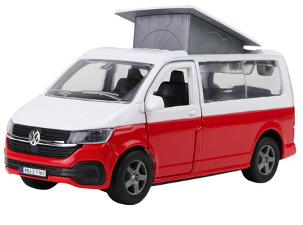 Modellauto VW T6 California Camper mit geöffnetem Aufstelldach
