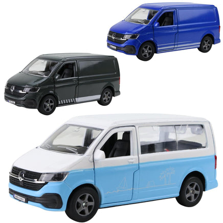 Modellauto VW Transporter T6 Bulli in 3 verschiedenen Ausführungen