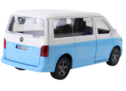 Modellauto VW Transporter T6 Bulli in hellblau-weiß