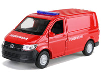 Modellauto VW Transporter T6 Feuerwehr in Seitenansicht