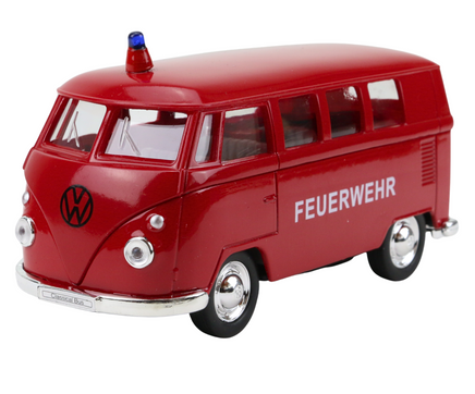 Modellauto Volkswagen Klassiker Bully als Feuerwehrfahrzeug