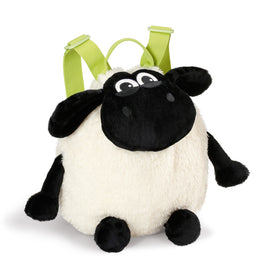 NICI Kindergartenrucksack Shaun das Schaf "Baby Timmy" 37903, cremefarbenes Fell, schwarzes Gesicht + Arme + Beine