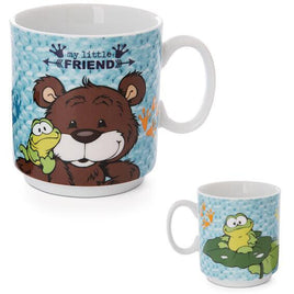 NICI Kindertasse Bär & Frosch  47619, Vorder- und Rückseite