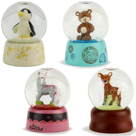 NICI  Schneekugel verschiedene Figuren 6cm, in den Varianten: kleiner Bär braun, Pferd-Horse Club, Pinguin-Ice Guys, Rehkitz