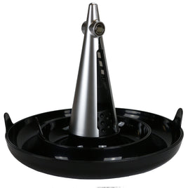 Nussknacker Set Cheops mit 3 Servierschalen, schwarz-silberfarbig