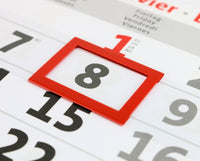 Office 4-Monatskalender 2027 mit rotem Datumsschieber