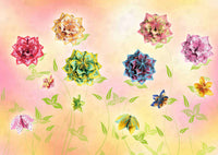 Origami Blütenkugel Florentine in 4 Farben, Gestaltungsbeispiele