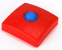 Pfostenkappen aus Kunststoff- Vierkant 9x9 rot