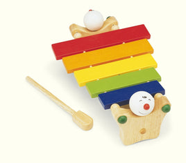 Pintoy Xylophon für Kinder aus Holz - 5 Töne, in rot-orange-gelb-hellgrün-blau