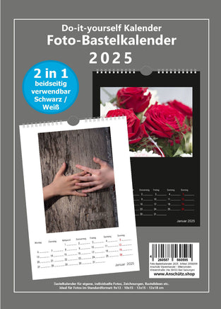 Premium Foto- Bastelkalender 2025 Deckblatt