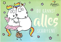 Pummeleinhorn Grußkarte "Du kannst alles schaffen"