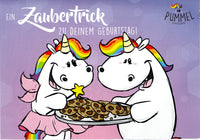 Pummeleinhorn Grußkarte "Ein Zaubertrick zu Deinem Geburtstag"