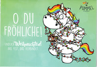 Pummeleinhorn Grußkarte "Oh du Fröhliche!"