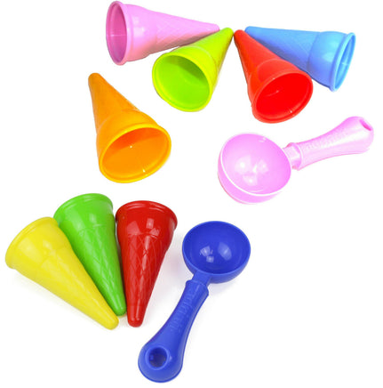 Sandförmchen Set Eiswaffel, Varianten: bunte Farbe, Pastelltöne
