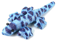 Sandtiere Handschmeichler, Variante: Eidechse, blau gemustert
