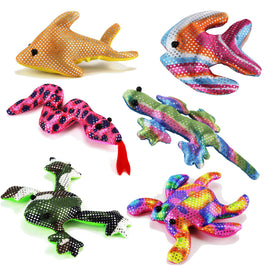 Sandtiere Handschmeichler in verschiedenen Varianten: Delfin, Fisch, Schlange, Eidechse, Frosch, Krabbe, 6er Sparset