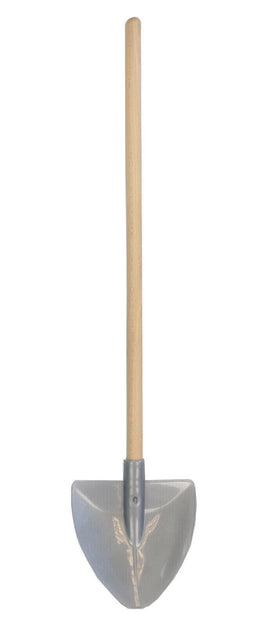 Schaufel grau für Kinder mit 60cm Stiel aus Holz
