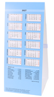Schreibtischkalender 2027 mit  Jahresübersicht