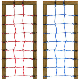 Spielturm Zubehör Kletternetz 75 x 200 cm groß, Farbvarianten: Rot, Blau