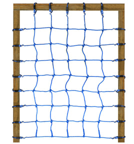 Spielturm Zubehör XXL Kletternetz BLAU 200 x 150 cm, Beispielbild montiert