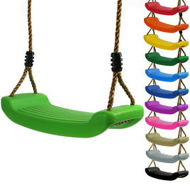Spielturm Zubehör Schaukelsitz stabil aus Kunststoff für Kinder, verschiedene Farbvarianten zur Auswahl: Hellgrün, Rot, Orange, Gelb, Grün, Hellblau, Blau, Lila, Pink, Beige, Silbergrau, Schwarz