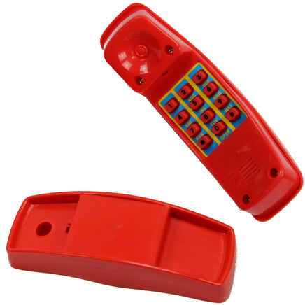 Spielturm Zubehör Set "Feuerwehr" Telefon rot