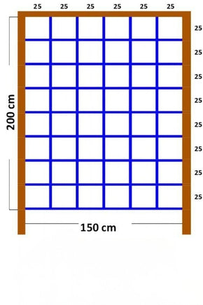 Spielturm Zubehör XXL Kletternetz BLAU Maße