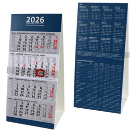 Tischkalender 2026 -  4 Monate auf einer Seite