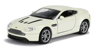 Welly Modellauto Aston Martin V12 Vantage 12cm- beige-weiß