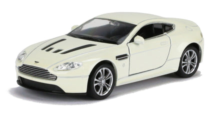 Welly Modellauto Aston Martin V12 Vantage 12cm- beige-weiß