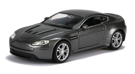 Welly Modellauto Aston Martin V12 Vantage 12cm- silber-grau