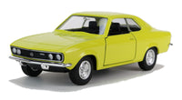 Welly Modellauto Opel Manta A 1970 Coupe 12cm- Gelb
