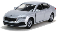 Welly Modellauto Skoda Octavia Limousine 12cm- Silbergrau