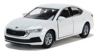 Welly Modellauto Skoda Octavia Limousine 12cm- Weiß