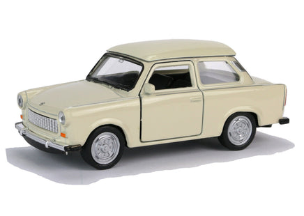 Welly Modellauto Trabant 601 - 11cm - Beige mit beigem Dach