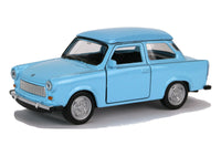 Welly Modellauto Trabant 601 - 11cm - Blau mit blauem Dach