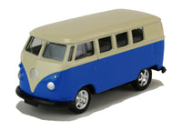 Welly Modellauto VW Bulli Bus T1 von 1963 - 7,5cm - blau