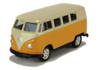 Welly Modellauto VW Bulli Bus T1 von 1963 - 7,5cm - gelb