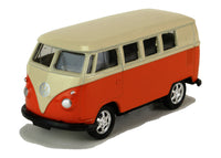 Welly Modellauto VW Bulli Bus T1 von 1963 - 7,5cm - orange