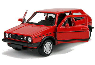 Welly Modellauto VW Golf I GTI (1er Golf) - 11cm- öffnende Türen