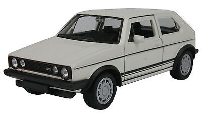 Welly Modellauto VW Golf I GTI (1er Golf) - 11cm- weiß