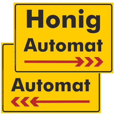 Werbeschild Honigautomat beidseitig verwendbar