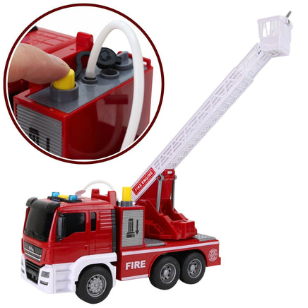 XL Spielzeug Feuerwehr mit Wasser Licht und Sound